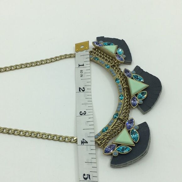 Silpada Posy Fringe Brass Crystal Necklace NWT - Picture 14 of 15